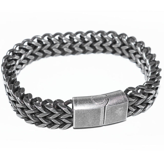 Men's Braided Stainless Steel Bracelet