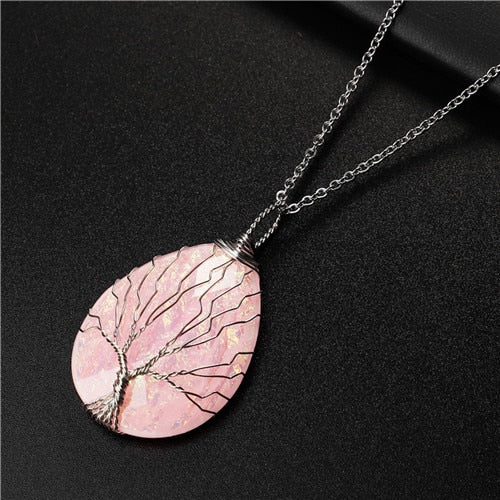 Tree of Life Copper Wire Wrapped Necklace